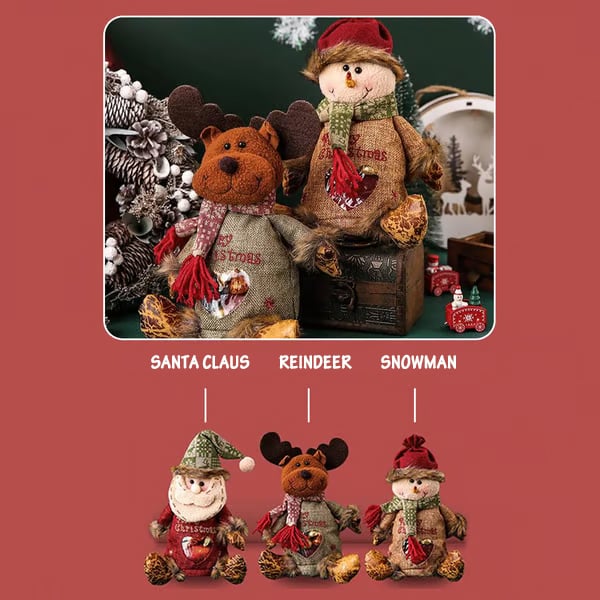 🔥Last Day Promotion Up To 76% OFF |🎄 Christmas Candy & Gift Bags — Cute Santa, Snowman & Reindeer Designs☃️