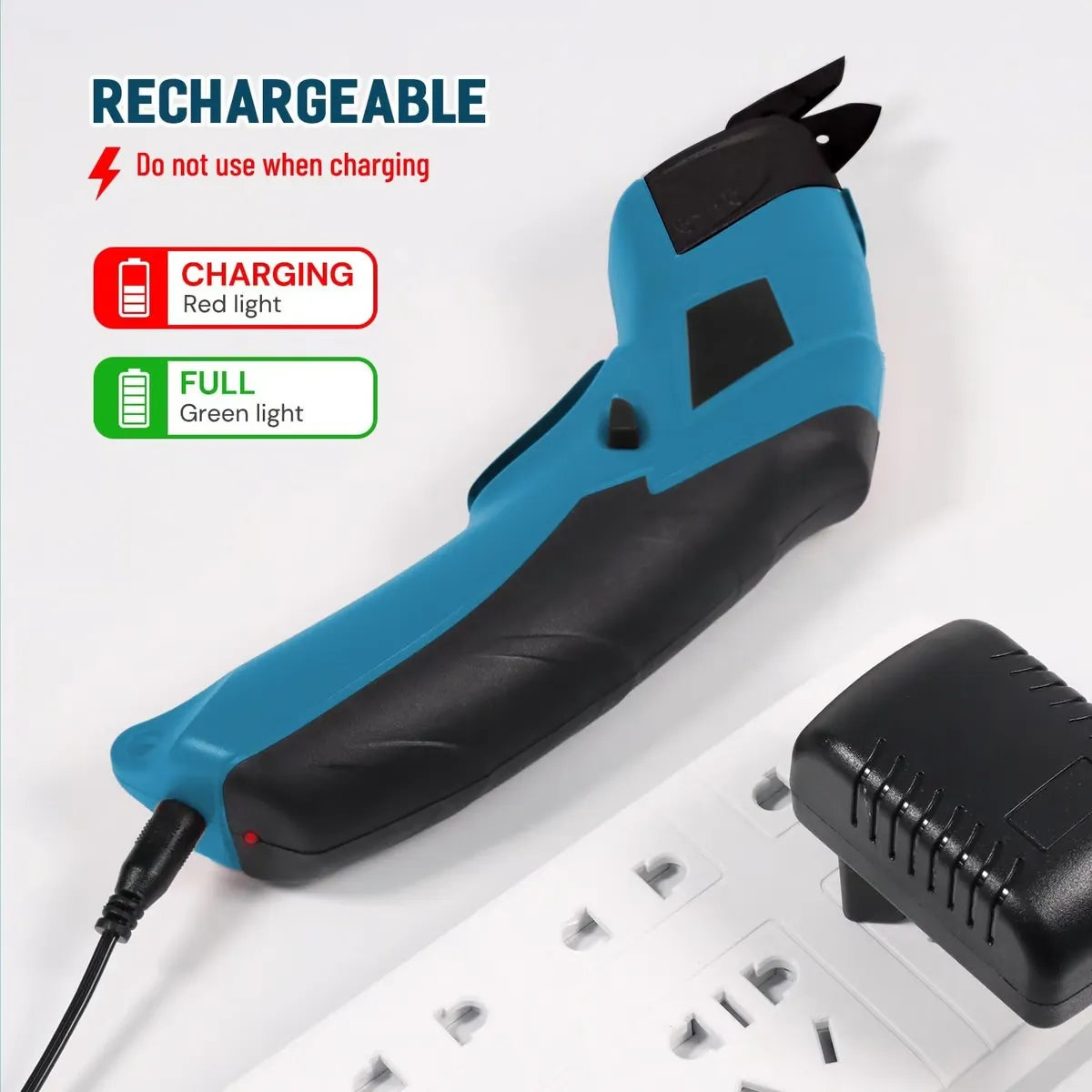 ✂️ Cordless Rechargeable Electric Scissors 🔋 – Ergonomic Fabric, Leather & Cardboard Cutter for Crafts & DIY