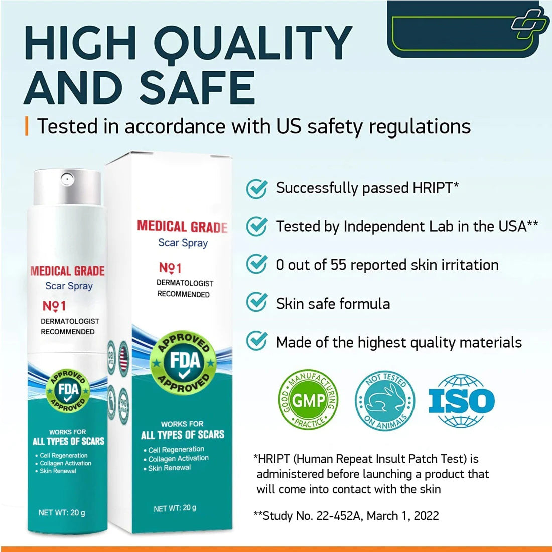 💧 100% Advanced Scar Remove Spray 🕊️ – Smooth Stretch Marks, Keloids & Surgical Scars