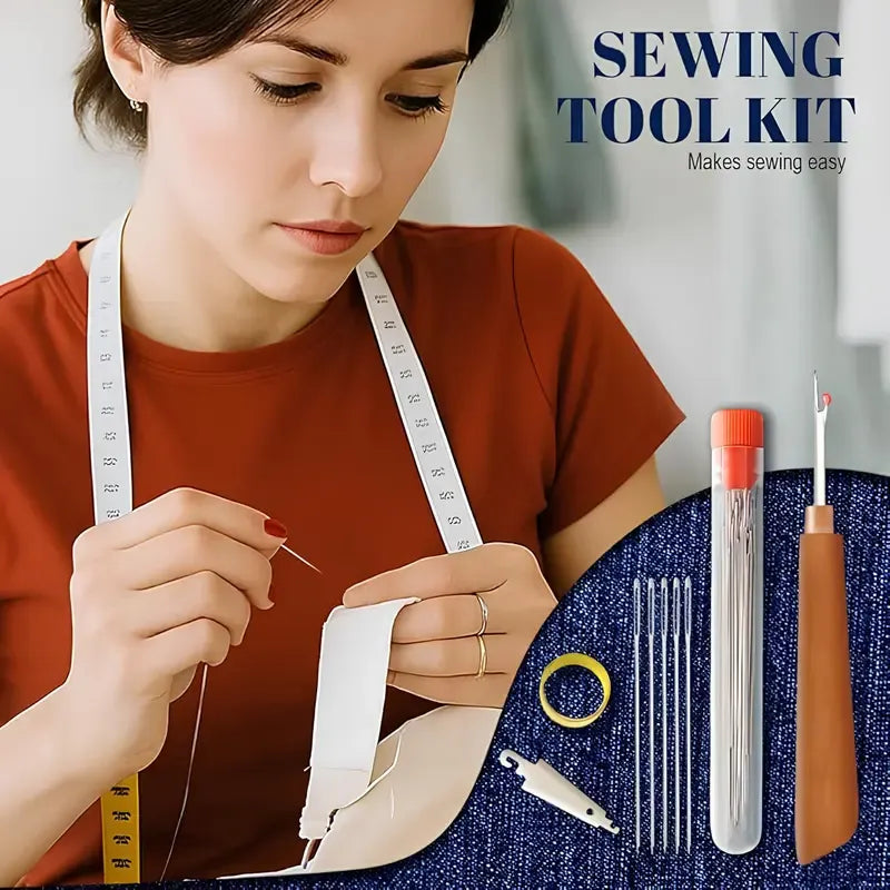 🎄Christmas-Sale✨Portable Sewing Needle Kit (34 PCS) — Repair, Embroidery & Crafts Made Easy