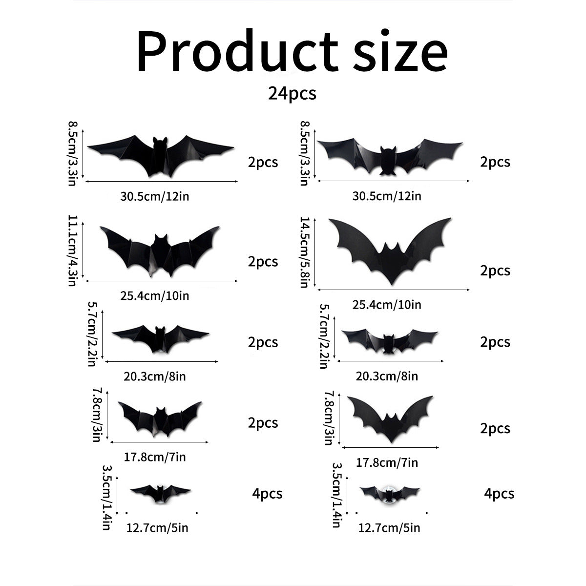 🔥Halloween Sale - 50% off 🎃Halloween 3D Flying Bats with Lights – Easy Spooky Home Transformation 👻