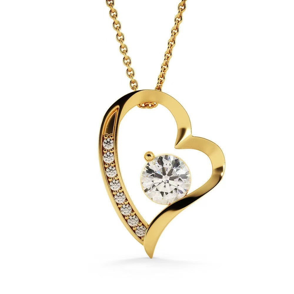 💝 Forever Love Necklace – Heart Pendant Gift for Wife, Anniversary & Special Moments ✨
