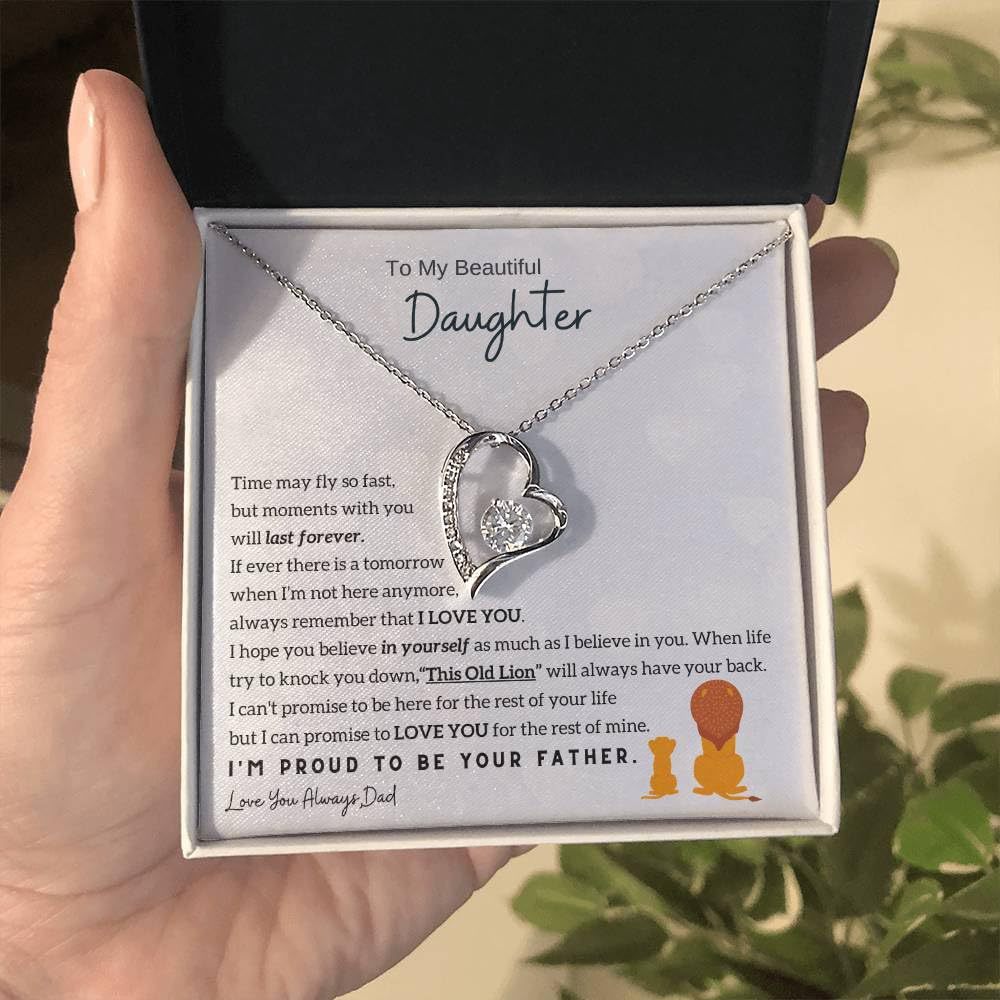 💝 Forever Love Necklace – Heart Pendant Gift for Wife, Anniversary & Special Moments ✨