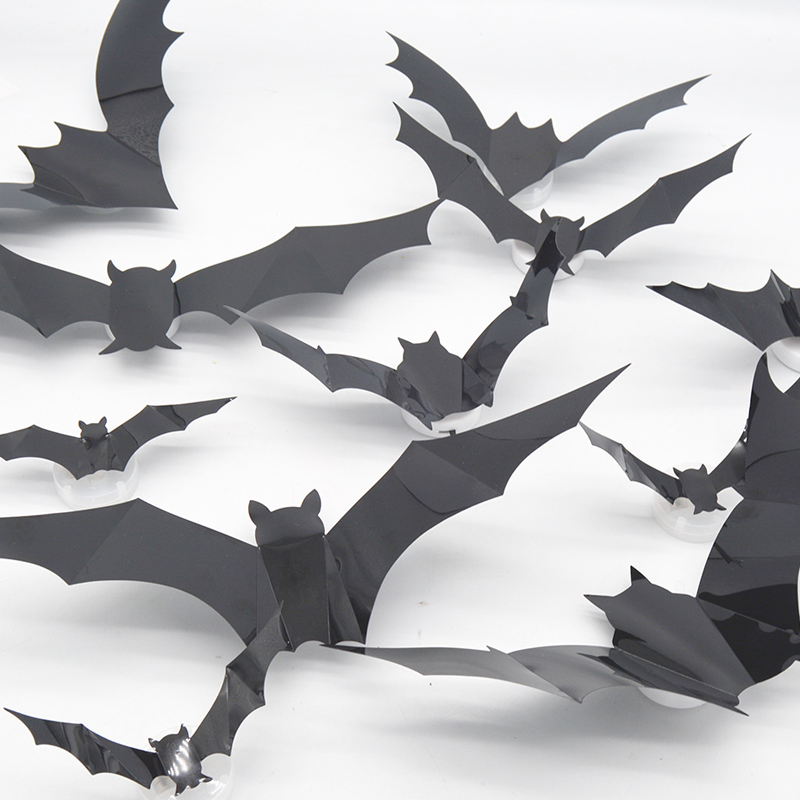 🔥Halloween Sale - 50% off 🎃Halloween 3D Flying Bats with Lights – Easy Spooky Home Transformation 👻