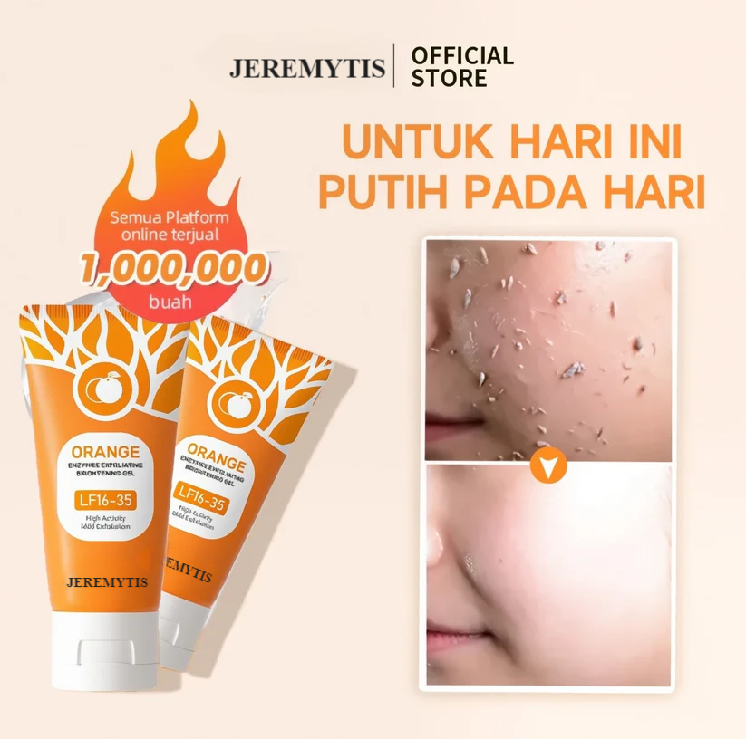 🍊 JEREMYTI™ Orange Enzyme Exfoliating Gel — Brighten Dark Spots & Clear Pores ✨