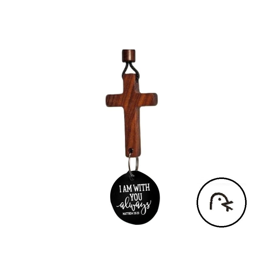 ✝️Car Rearview Cross – Tap for a New Bible Verse Every Day ✨