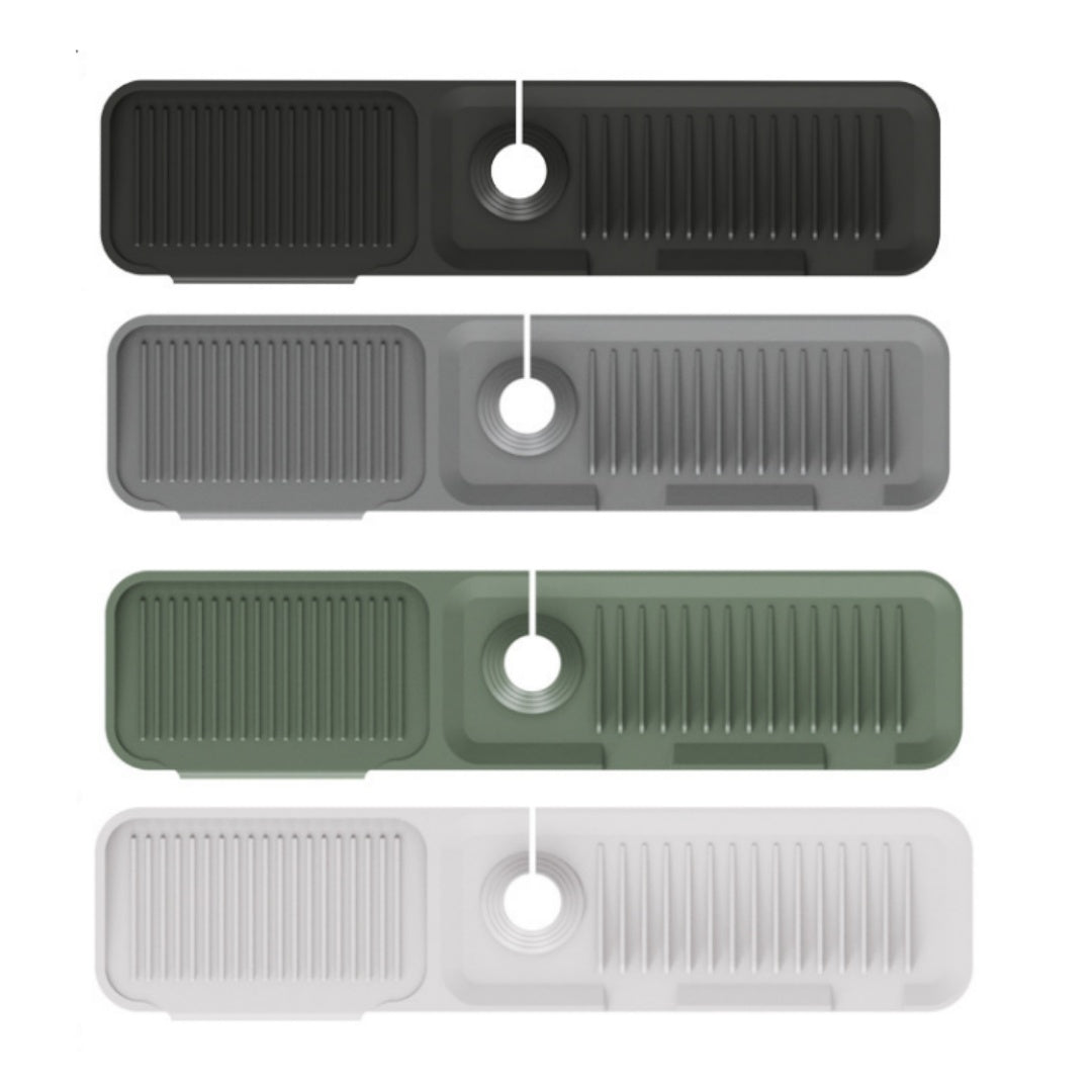 JEREMYTIS™ Silicone Faucet Mat 💧🧽 – Foldable Splash Guard & Sink Organizer
