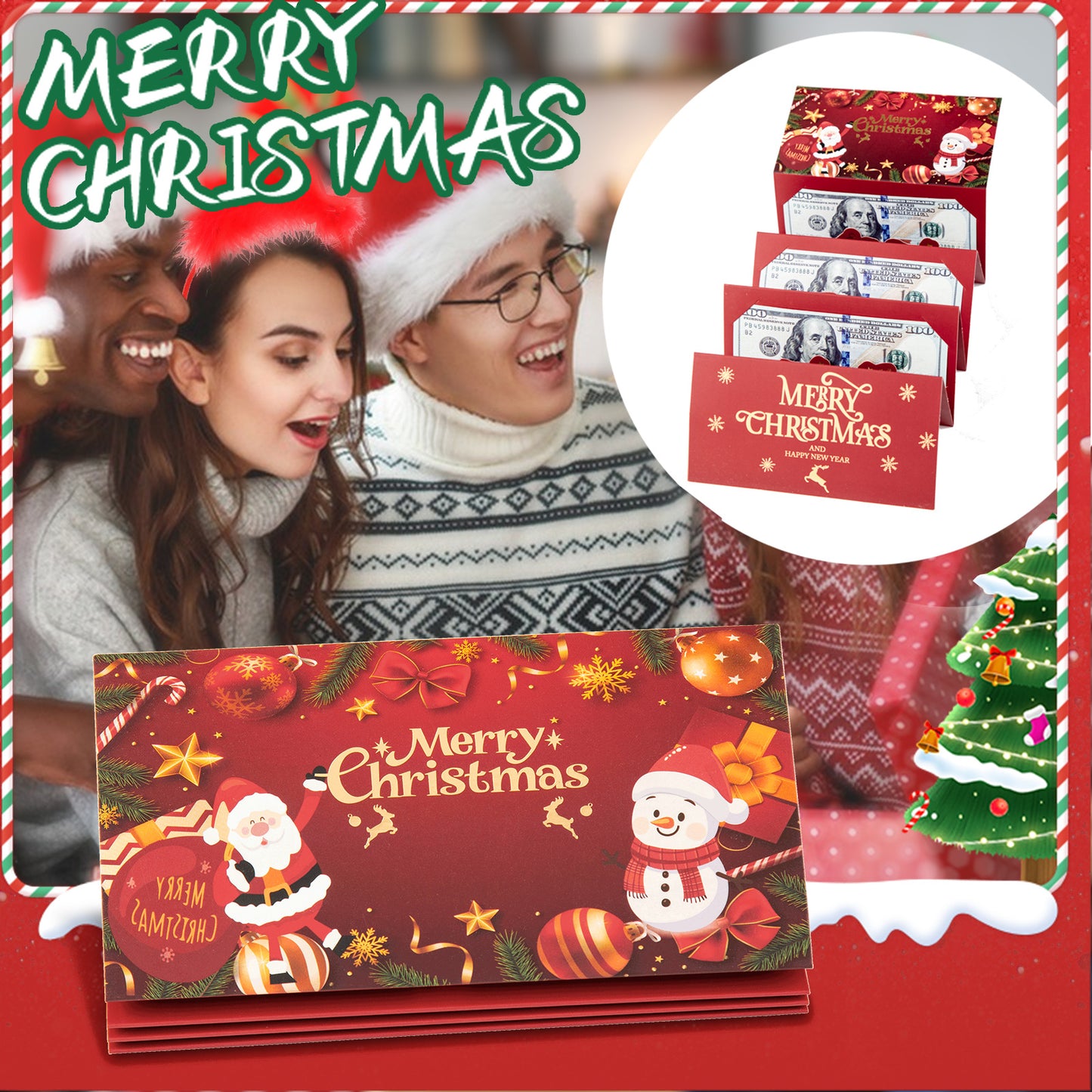 🏆Flash Sale⚡ Buy 1 Get 1 Free🎅💸Christmas Cash Gift Envelope– A creative way to give cash this Christmas!