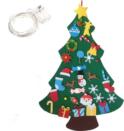🎅DIY Felt Christmas Tree Wall Decoration — Creative Holiday Gift for Kids 🎨