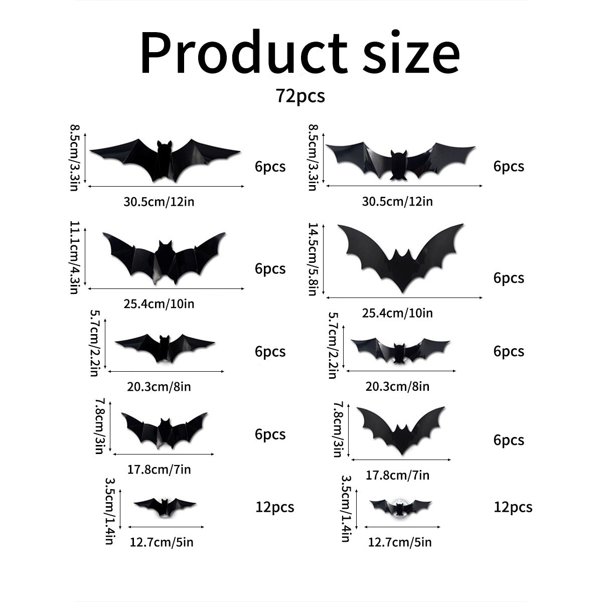 🔥Halloween Sale - 50% off 🎃Halloween 3D Flying Bats with Lights – Easy Spooky Home Transformation 👻