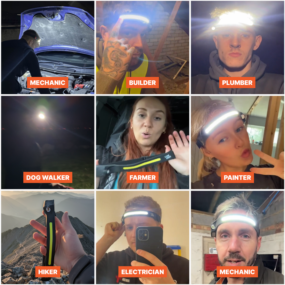 💡ODEIUN™ LED Headlamp-🛠️ Perfect for DIY, Running, Cycling & Repairs