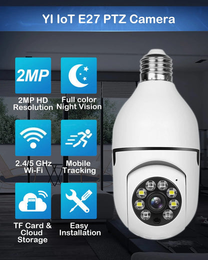 🌎 Easy-Install WiFi Bulb Camera | Protect Your Family Anytime, Anywhere ✨
