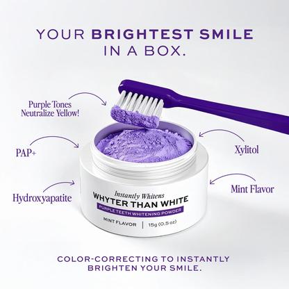 Buy 2 Get 1 Free 🎁|💜 ODEIUN™ Purple Teeth Whitening Powder — Instantly Erase Yellow Stains 😁✨