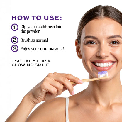 Buy 2 Get 1 Free 🎁|💜 ODEIUN™ Purple Teeth Whitening Powder — Instantly Erase Yellow Stains 😁✨
