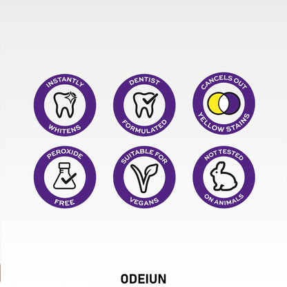 Buy 2 Get 1 Free 🎁|💜 ODEIUN™ Purple Teeth Whitening Powder — Instantly Erase Yellow Stains 😁✨