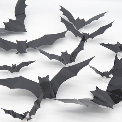 🔥Halloween Sale - 50% off 🎃Halloween 3D Flying Bats with Lights – Easy Spooky Home Transformation 👻